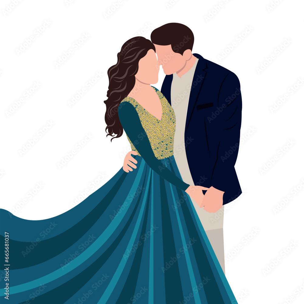 vector bride indian dresses wedding illustration including bride and groom for different functions