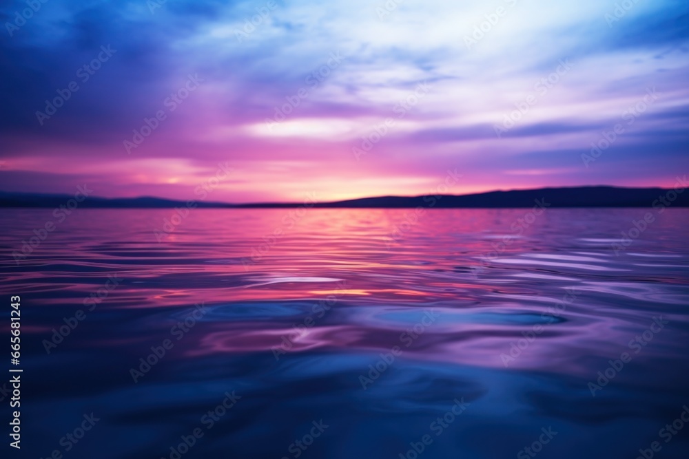 Obraz premium Blurred out of focus total blur photo of a stunning interpretation of lake
