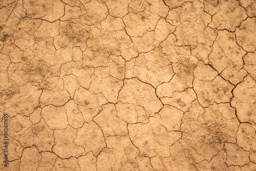 Dehydrated earth with cracks. Dry land. Cracked Ground, Earthquake Background, Texture