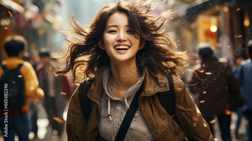Cheerful Beautiful Young Asian Woman Feeling Happy, Background Image , Beautiful Women, Hd © ACE STEEL D