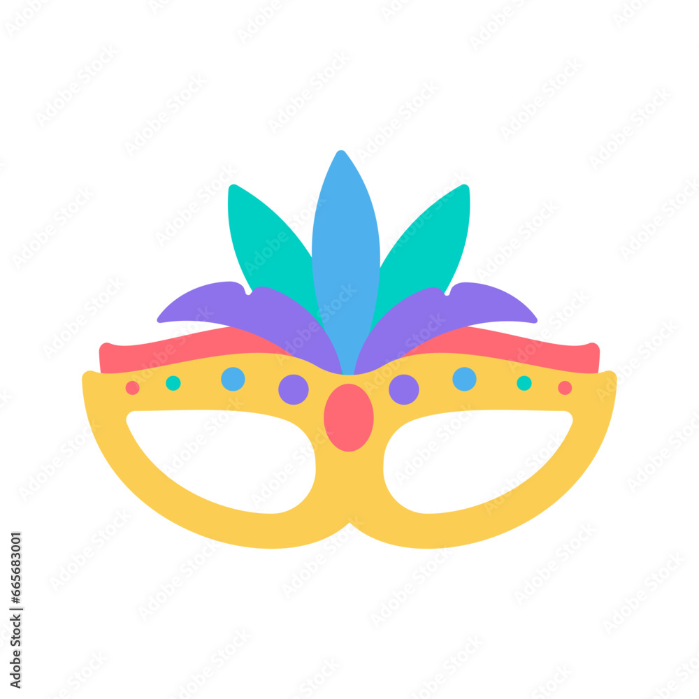 Obraz premium Party mask. Feather mask for covering the face Mysterious fantasy party