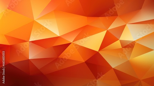 Orange gradient abstract polygon background