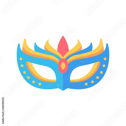 Party mask. Feather mask for covering the face Mysterious fantasy party