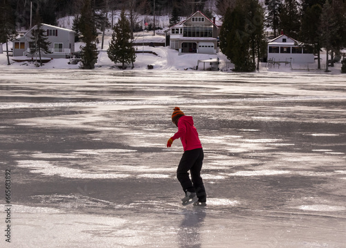 Pond Ice Skating