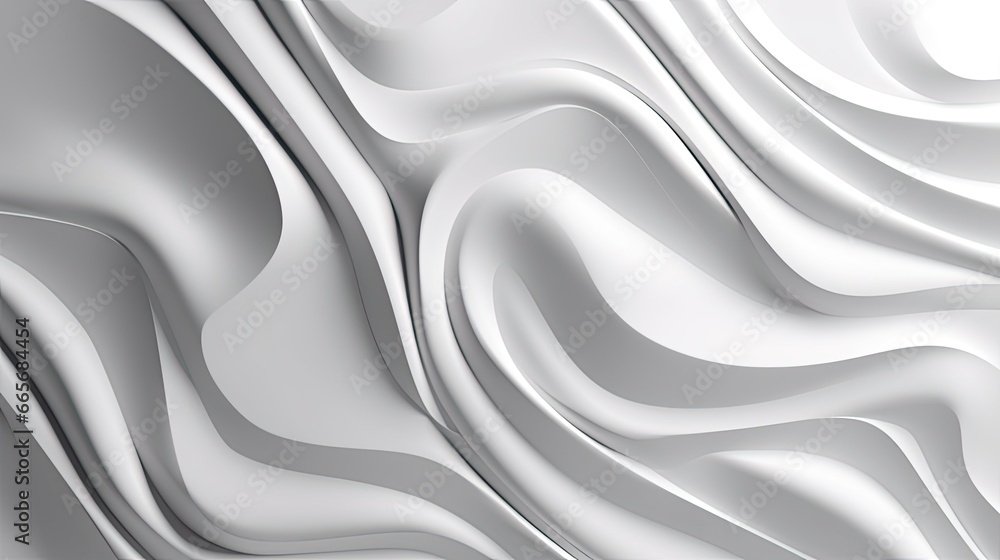 3D illustration white seamless pattern waves background 3D illustration white seamless pattern waves background
