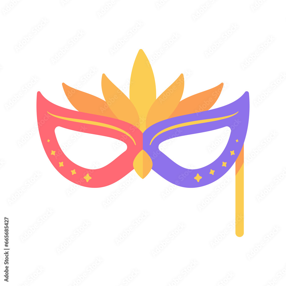 Party mask. Feather mask for covering the face Mysterious fantasy party
