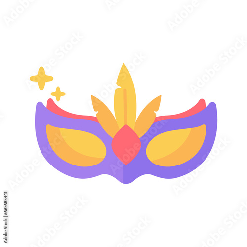 Party mask. Feather mask for covering the face Mysterious fantasy party