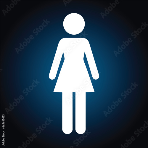 standing woman icon vector illustration