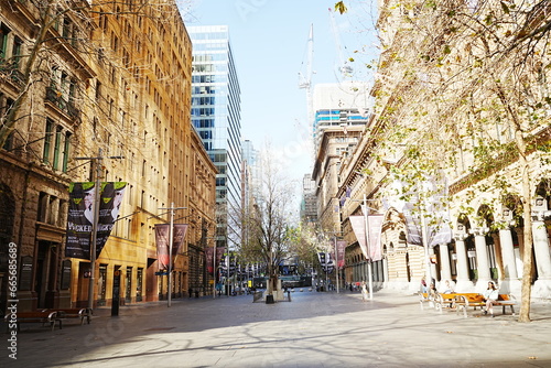 Canvas Print City Center of Sydney in New South Wales, Australia - オーストラリア ニューサウスウェールズ シドニー 町