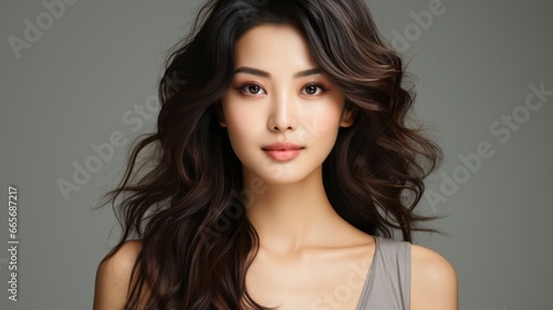 Studio Shot Beautiful Young Asian Woman , Background Image , Beautiful Women, Hd