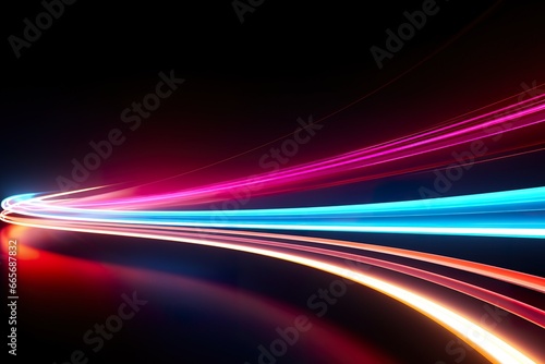 abstract background neon lights speed