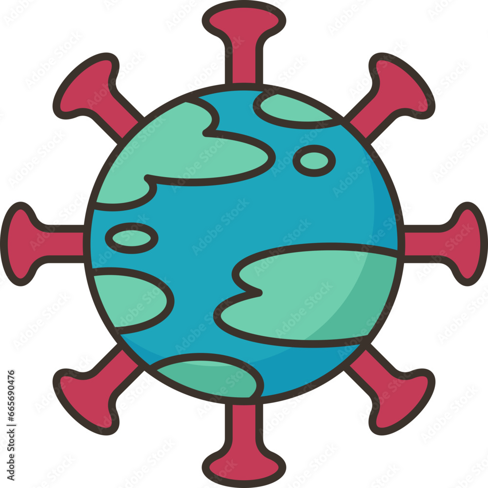 Fototapeta premium global icon