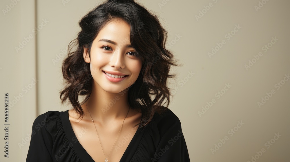 Portrait Beautiful Young Asian Woman Smile Relax, Background Image , Beautiful Women, Hd