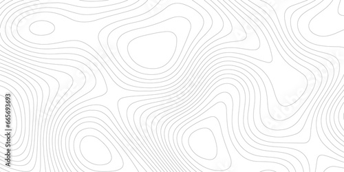 Topographic map background geographic line map with elevation assignments. Modern design with White background with topographic wavy pattern design.paper texture Imitation of a geographical map shades