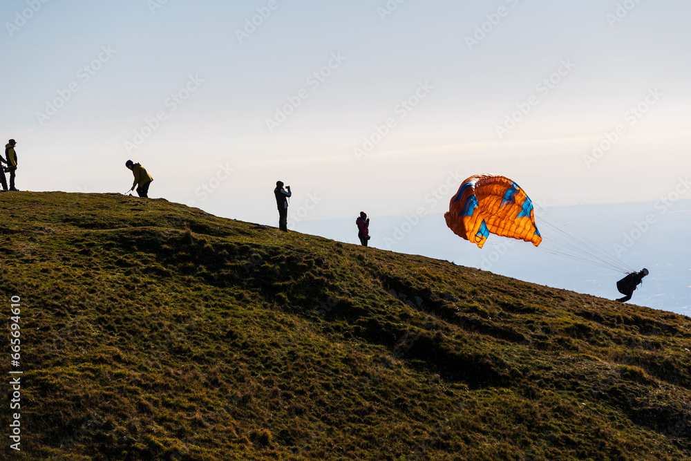Paragliding in Mount Grappa