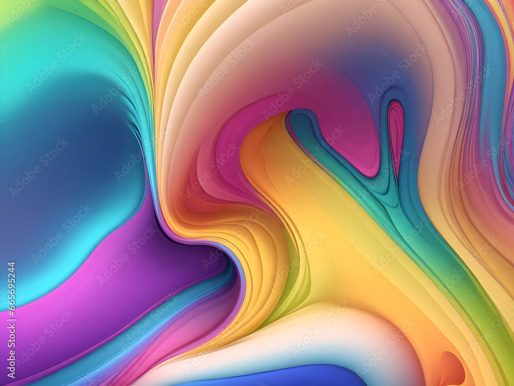 Fototapeta premium Abstract Colourful gradient background for design Generative Ai