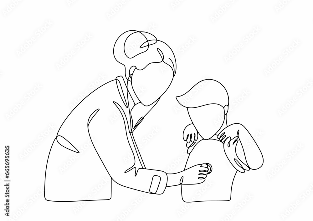 Doctor. Pediatrician. One line Doctor. Pediatrician. One line