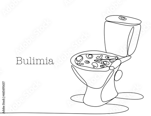 Bullimia. Pizza. Toilet. One line