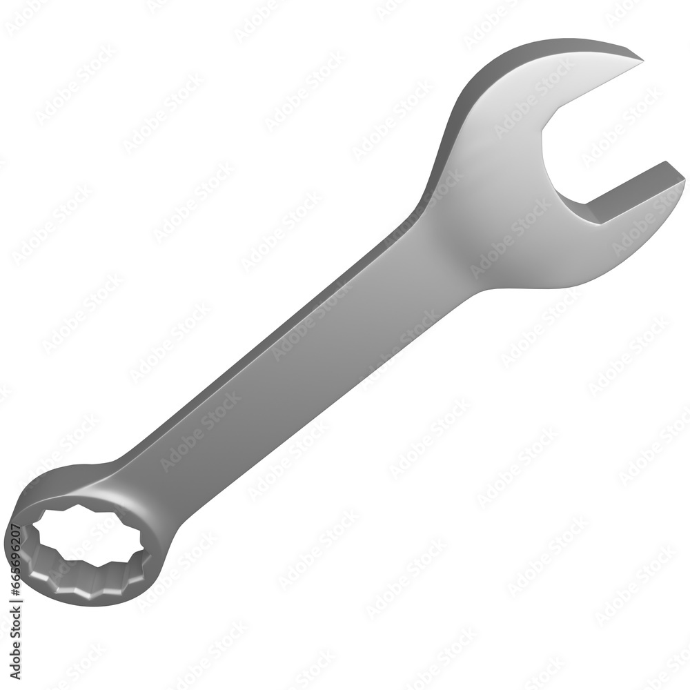 Combination Wrench 3D Icon Transparent Background Combination Wrench 3D Icon Transparent Background