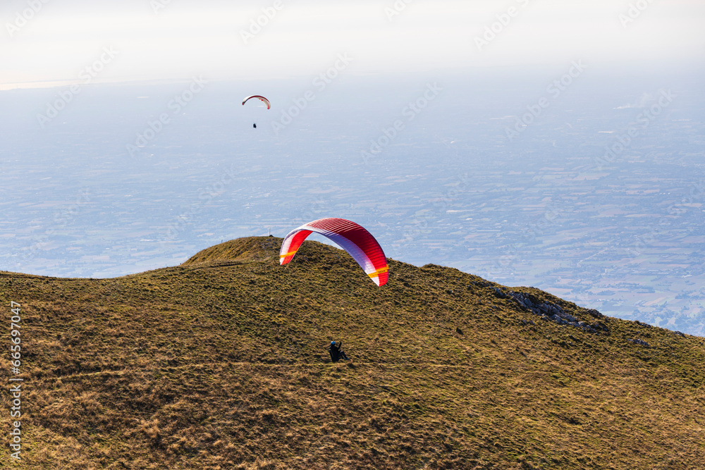 Paragliding in Mount Grappa