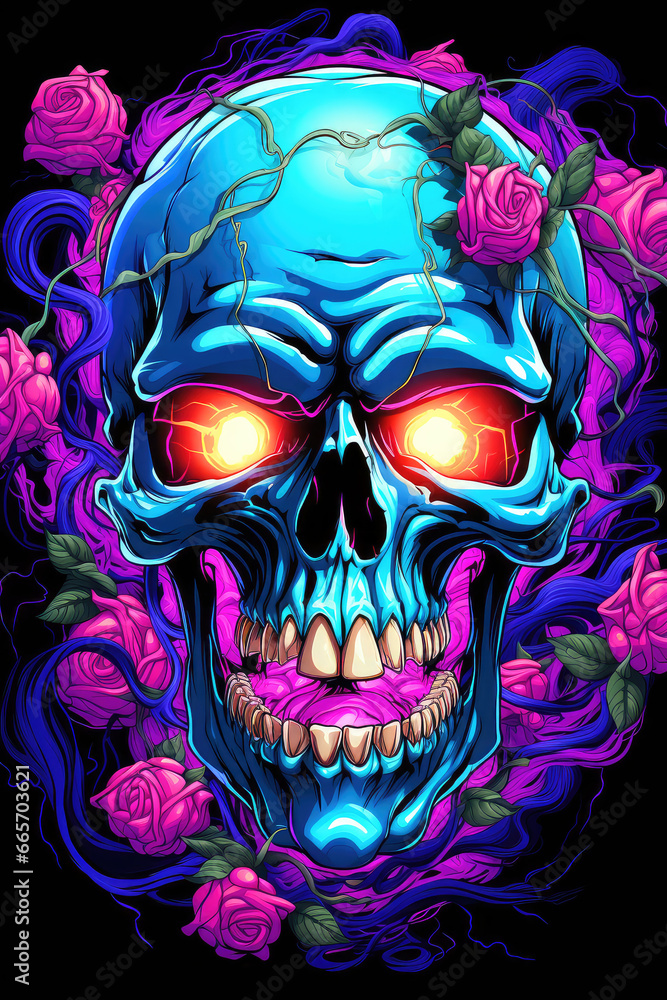Whispers from Beyond: An Abstract Poster Illustration Embodying the Sinister Forms of a Demon, Skull, or Ghost - Generative AI Whispers from Beyond: An Abstract Poster Illustration Embodying the Sinister Forms of a Demon, Skull, or Ghost - Generative AI