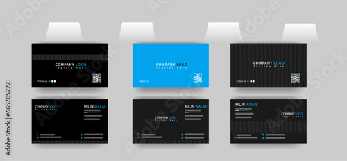 3 business card design template mockup