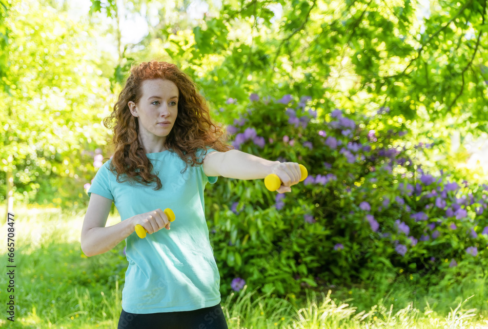 The happy person doing yoga and exercise in nature for mental health, wellness, and fitness The happy person doing yoga and exercise in nature for mental health, wellness, and fitness