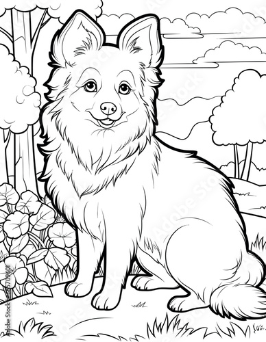 Shetland Sheepdog coloring page