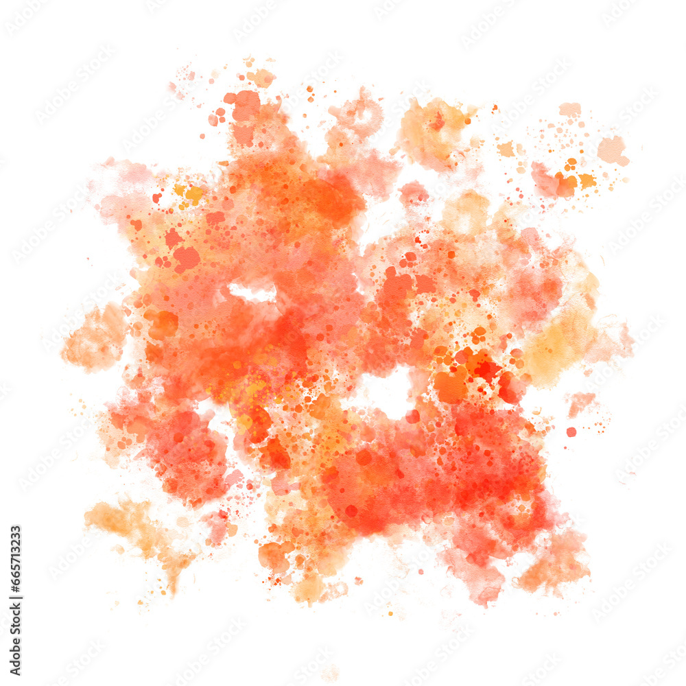 orange watercolor splash background