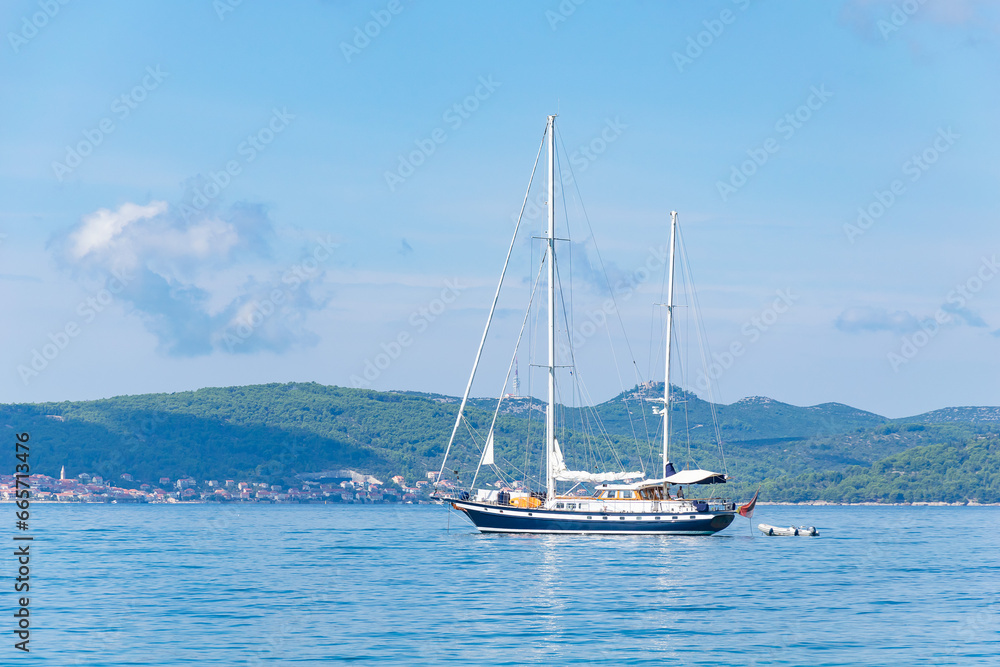 yacht at sea in Croatia