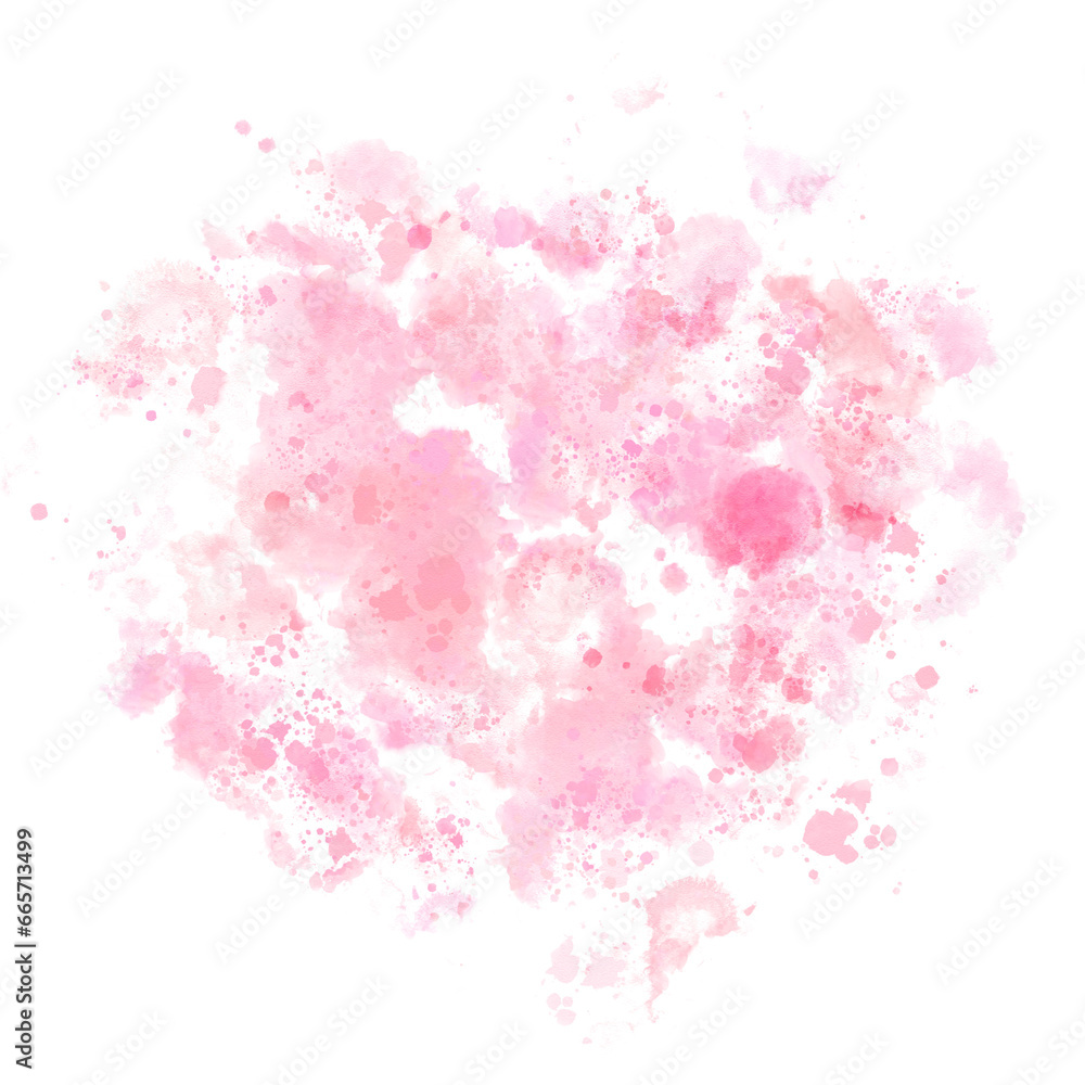 pink rose petals watercolor background
