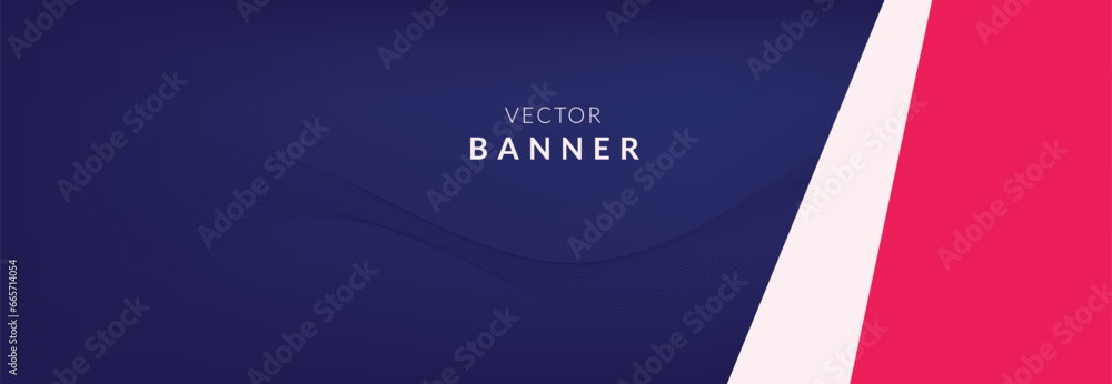 Fototapeta premium Abstract vector banner design template