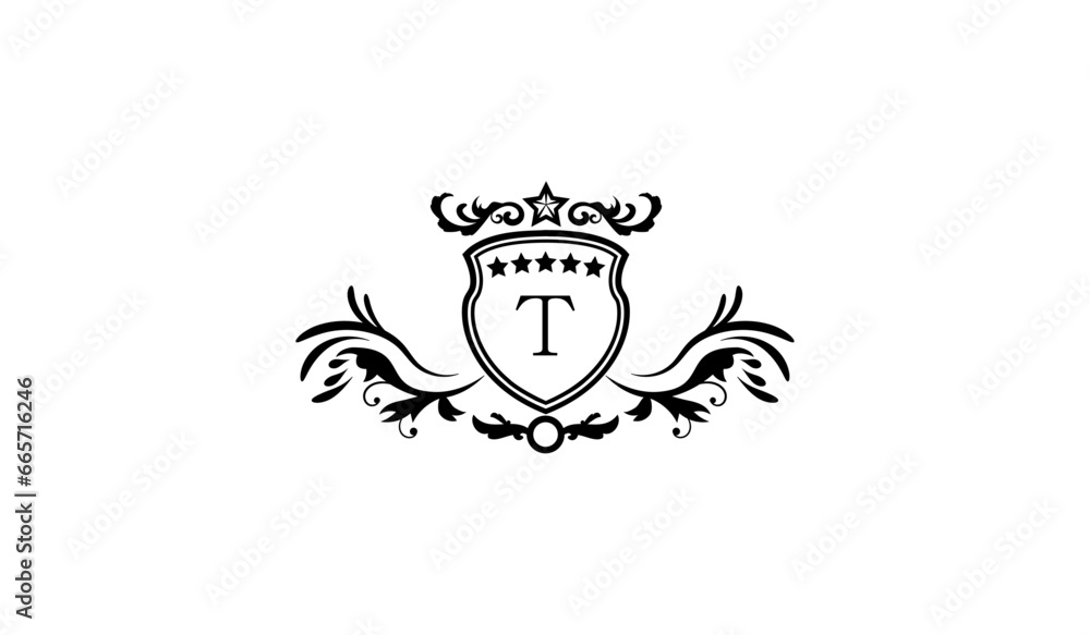 Luxury Elegant logo T Luxury Elegant logo T