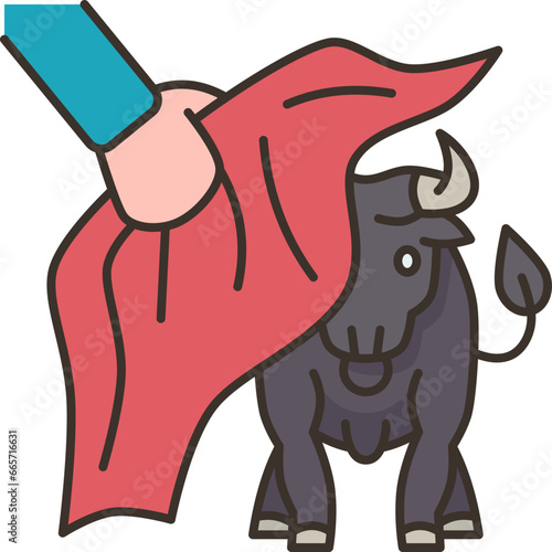 bullfighting  icon