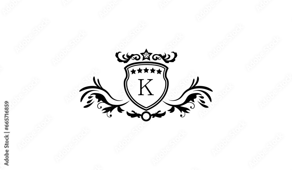 Luxury Elegant logo K