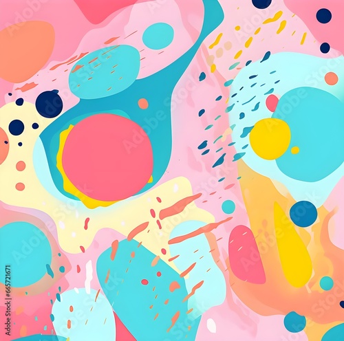 Colorful Abstract pop art background pattern. pattern. Color template and presentation design