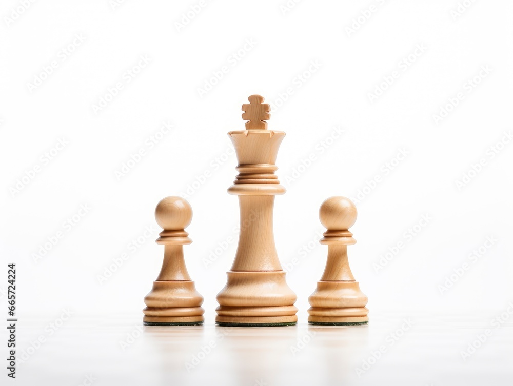 Chess figure isolated on white background Chess figure isolated on white background