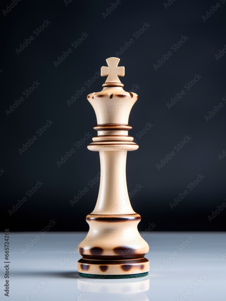 Chess figure isolated on black background Chess figure isolated on black background