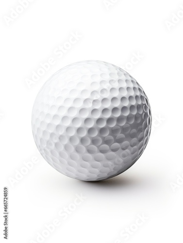 Golf ball isolated on white background