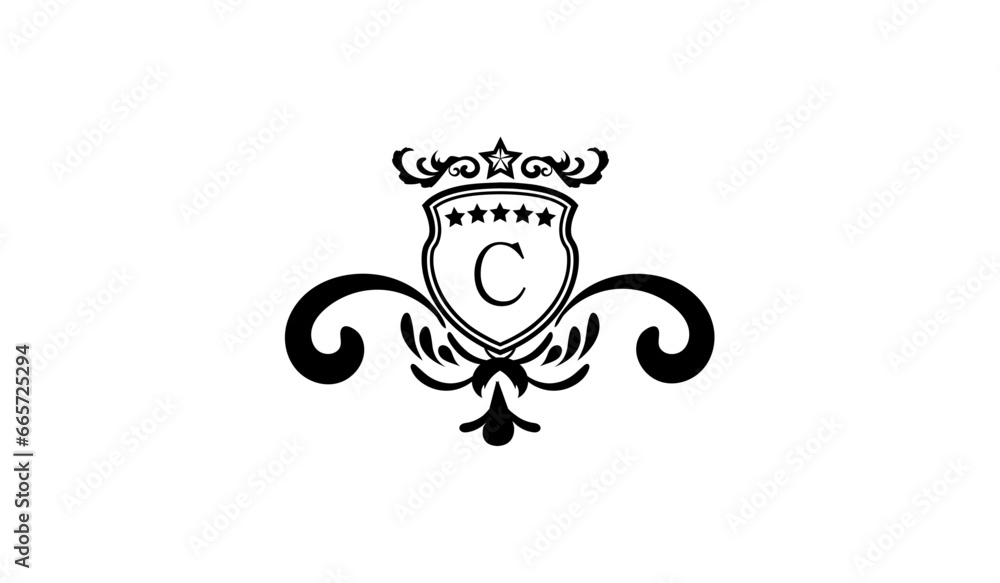 Luxury Retro logo C Luxury Retro logo C