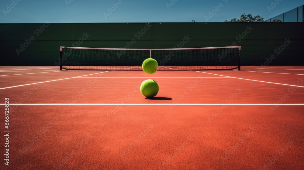 Tennis open court picture staged professional photo