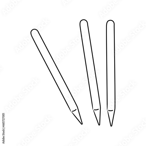 Stump in Cricket Sport Handdrawn Icon