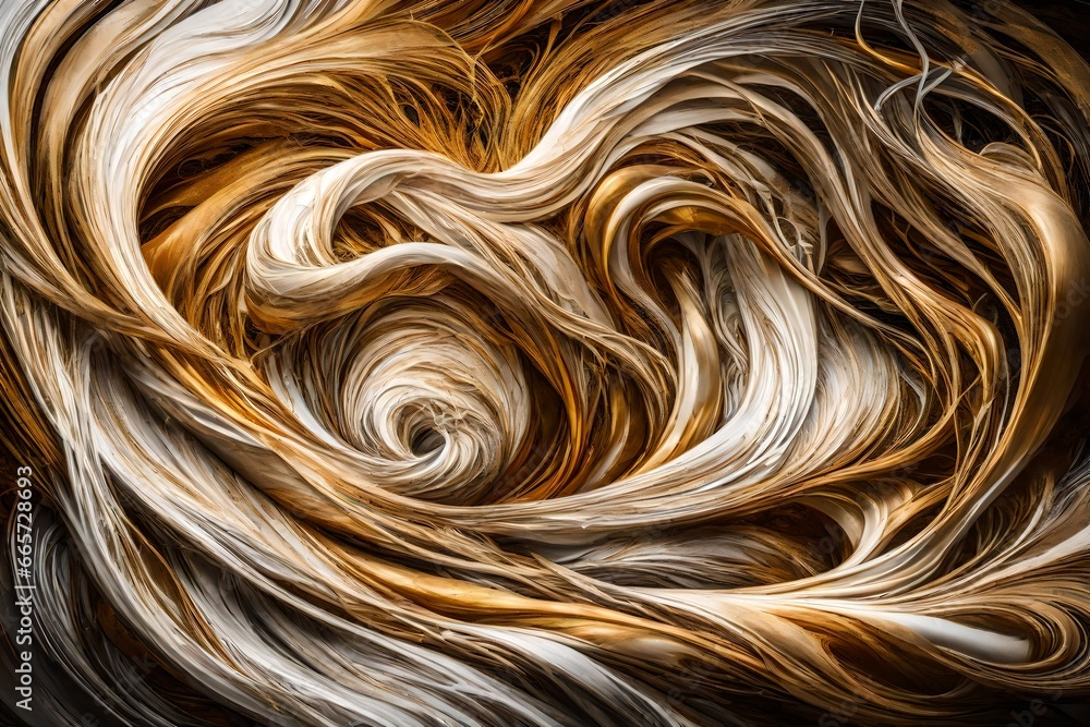 Turquoise and indigo paints flowing together like a tranquil river on an abstract background in brown color Turquoise and indigo paints flowing together like a tranquil river on an abstract background in brown color