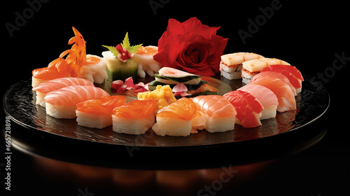 A Slice of Sushi Heaven: Realistic Photography