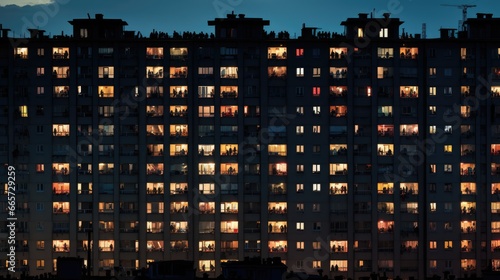 gloomy soviet buildings Russia depressive comfort wallpaper smartphone photo facade night lights