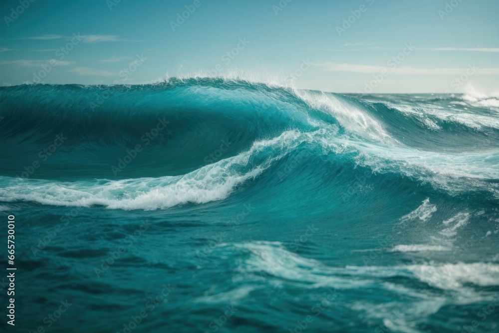 Abstract water ocean wave, blue, aqua, teal texture. Blue and white water wave web banner Graphic Resource as background for ocean wave abstract.