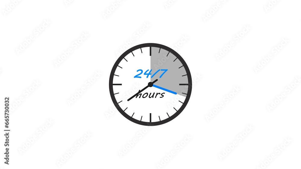 abstract 24 hours timer clock illustration background 4k abstract 24 hours timer clock illustration background 4k