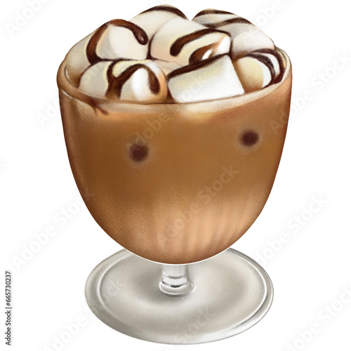 chocolate ice cream with chocolate