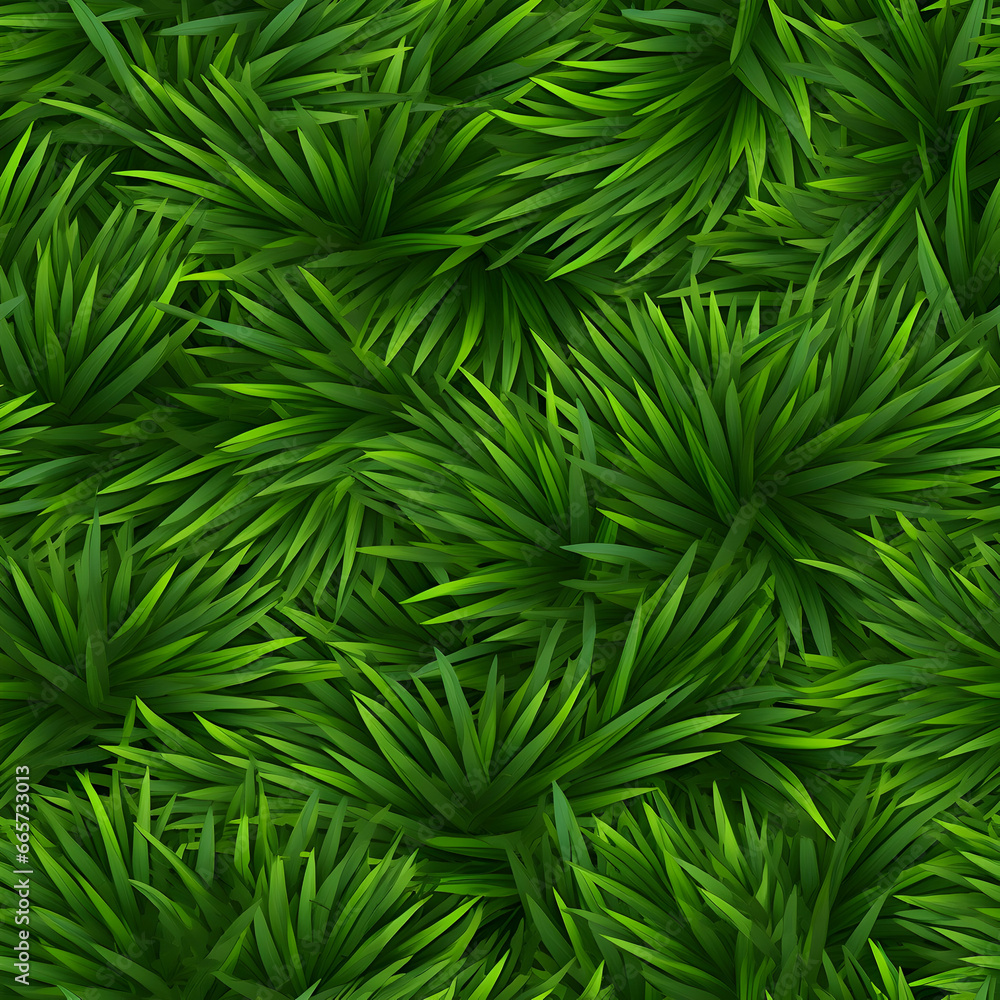 Green grass texture seamless pattern