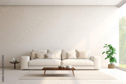 Modern Minimal contemporary living room home interior design